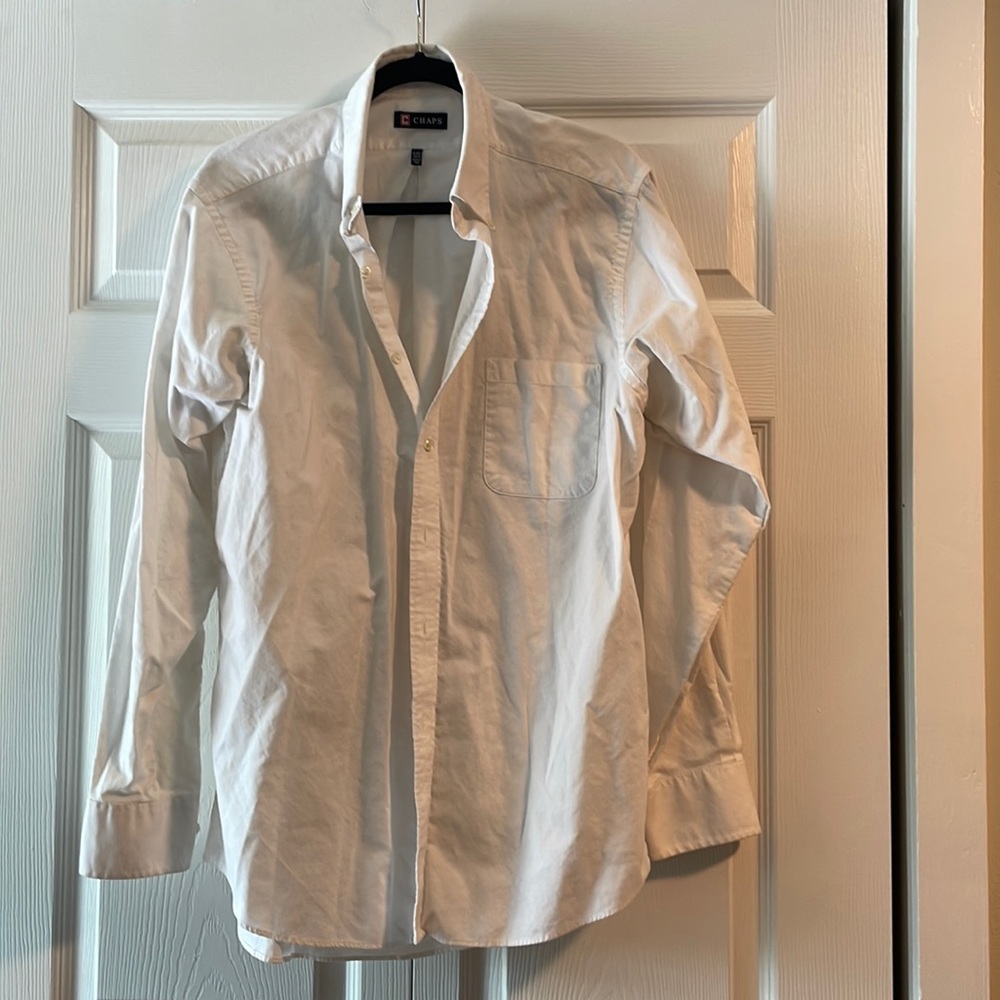 CHAPS white Oxford mens button down